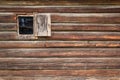 Old wooden house wall