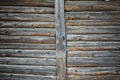 Old wooden house wall in the village Royalty Free Stock Photo