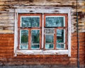 Old wooden house with window Royalty Free Stock Photo