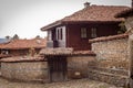 Old wooden house in Zheravna Jeravna. The village is an architectural reserve of Bulgarian National Revival period 18th and Royalty Free Stock Photo