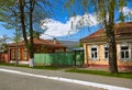 Old wooden houses in Kolomna Kremlin - Moscow region - Russia