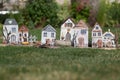 Old wooden houses model