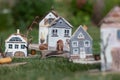 Old wooden houses model