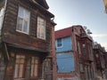 Old wooden houses in a neighborhood of Istanbul Turkey Royalty Free Stock Photo