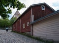Old wooden houses in Porvoo, Finland Royalty Free Stock Photo
