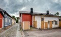 Old wooden houses in Rauma Finland