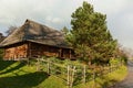 Old wooden houses with thatched roof Royalty Free Stock Photo