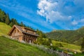 Old wooden hut cabin Royalty Free Stock Photo