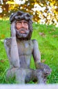 Old wooden jesus christ sculpture Royalty Free Stock Photo