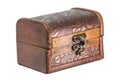 Old wooden jewelry box Royalty Free Stock Photo