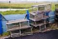 Old Wooden Lobster Traps Royalty Free Stock Photo