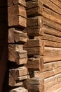 Old wooden log house corner Royalty Free Stock Photo