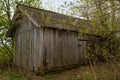 Old wooden lumbering shed