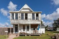 old wooden mansions or villas in historic victorian style in Lake Charles, USA