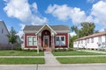 old wooden mansions or villas in historic victorian style in Lake Charles, USA