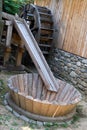 Old wooden mill wheel Royalty Free Stock Photo