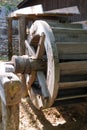 Old wooden mill wheel in Romania Royalty Free Stock Photo