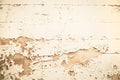 Old wooden nostalgic background with peeled color in beige.