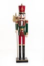 Old Wooden Nutcracker On White Royalty Free Stock Photo