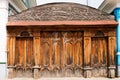 Old wooden ornate gate