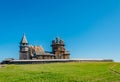 The old wooden Orthodox Church of the Intercession of the Holy Virgin on the island of Kizhi, Karelia, Russia. The church was Royalty Free Stock Photo