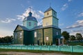 Old wooden orthodox Transfiguration Church in Porplishche, Vitebsk region, Belarus