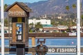 Phone Booth Stearns Wharf Santa Barbara California