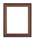 Old wooden picture frame. Royalty Free Stock Photo