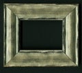 Old wooden picture frame with clipping path at ALL sizes Royalty Free Stock Photo