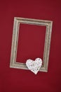 Old wooden picture frame Royalty Free Stock Photo