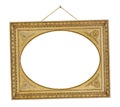 Old wooden picture frame Royalty Free Stock Photo