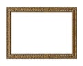 Old wooden picture frame Royalty Free Stock Photo