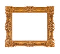 Old wooden picture frame Royalty Free Stock Photo