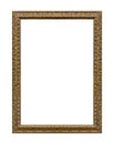 Old wooden picture frame Royalty Free Stock Photo