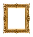 Old wooden picture frame Royalty Free Stock Photo