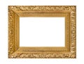 Old wooden picture frame Royalty Free Stock Photo