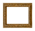 Old wooden picture frame Royalty Free Stock Photo