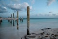 Old wooden pier