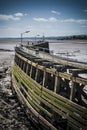 Old wooden pier at Sharpness