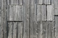 Old grey wooden plank barn two squares Royalty Free Stock Photo