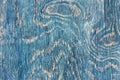 Old wooden plank texture, shabby faded weathered surface tree textured blue paint with cracks and scratches, ancient wood board, a Royalty Free Stock Photo