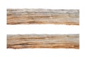 Old Wooden pole object 2 style isolate on white background Royalty Free Stock Photo