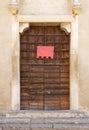 Old Wooden Portal of an Ancient Church Royalty Free Stock Photo