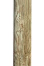 Old wooden post isolated on white Royalty Free Stock Photo