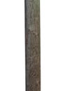 Old wooden post isolated on white Royalty Free Stock Photo