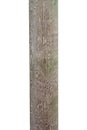 Old wooden post isolated on white Royalty Free Stock Photo