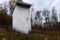 Old Wooden Public Outhouse