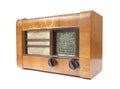 Old wooden radio Royalty Free Stock Photo