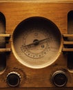 Old Wooden Radio Design Royalty Free Stock Photo