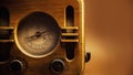 Old Wooden Radio Design Royalty Free Stock Photo